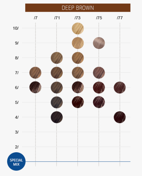 Χρωματολόγιο wella color touch 4