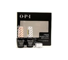 Share Set of Two OPI GelColor - Bubble Bath - Alpine Snow, with Free Silver Leaf Applique