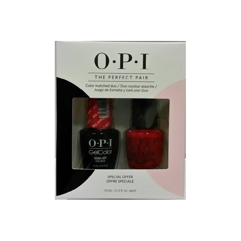 Opi The Perfect Pair Big Apple Red GelColor & Lacquer