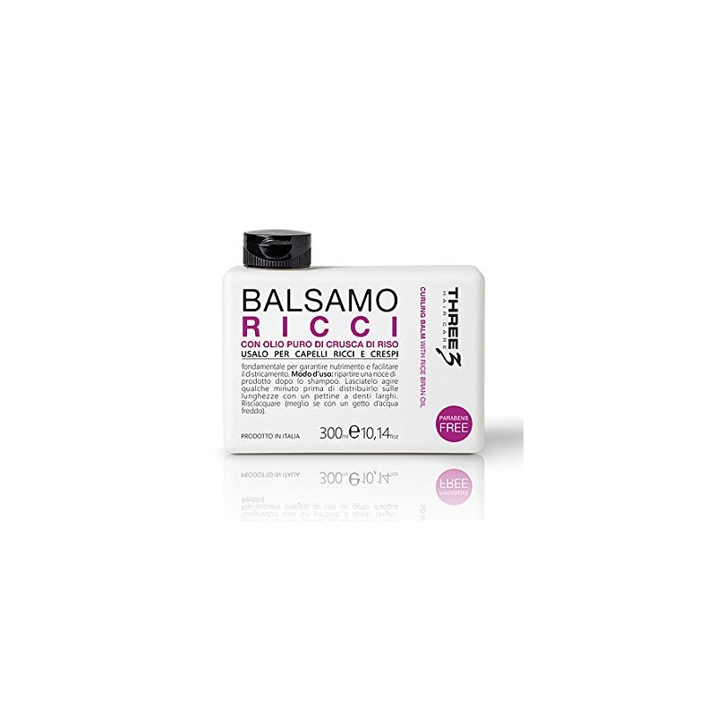 Μαλλάκτική Three Hair Care Balsamo Ricci 300ml
