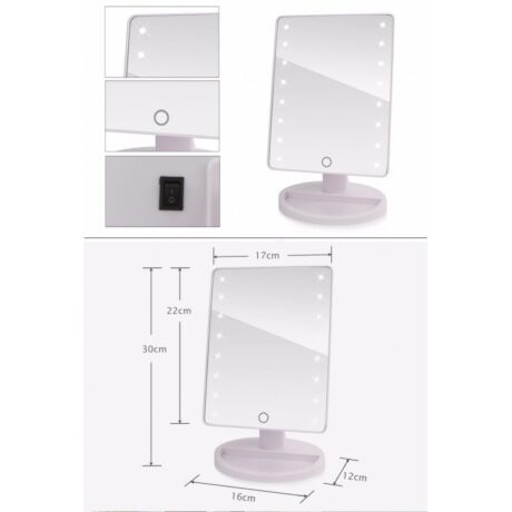 ΚΑΘΡΕΠΤΗΣ ΜΑΚΙΓΙΑΖ LED LIGHT UP MIRROR