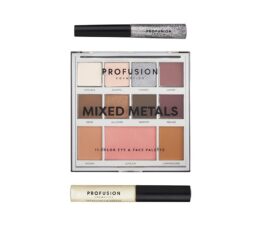 PROFUSION PALETTE SET MIXED METALS SILVER CHROME