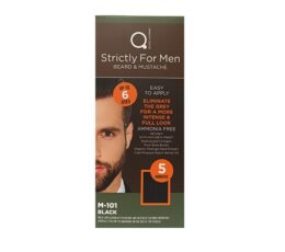 20240308124710 Mr Q Strictly For Men Beard Mustache 5 Min Dye Kit 5lepti Vafi Gia Geneiada Kai Moustaki Mayro Chroma Black Qure