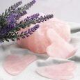 PARSA Beauty Facial Massage Stone Gua Sha Rose Quartz